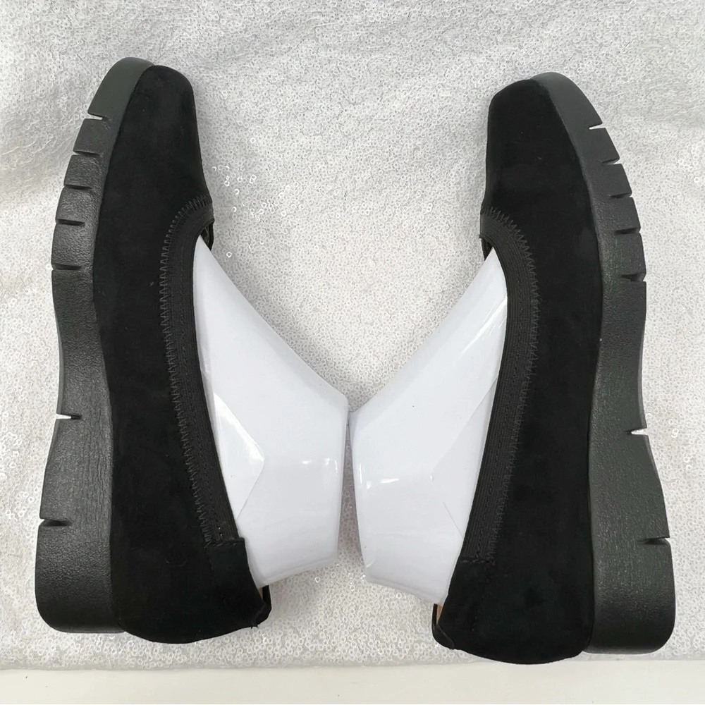 Clarks Artisan Daelyn Hill comfort black suede shoes